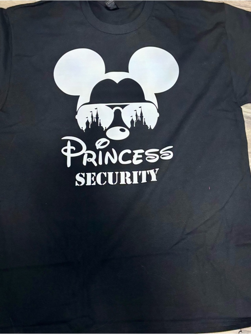 Princess Security Graphic Tee - Black & White